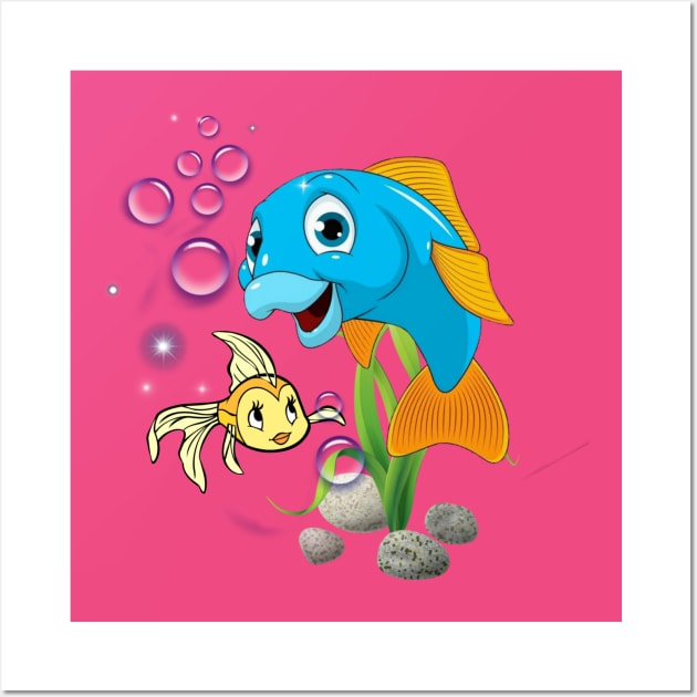 Happy fish Wall Art by frontlineameliorate